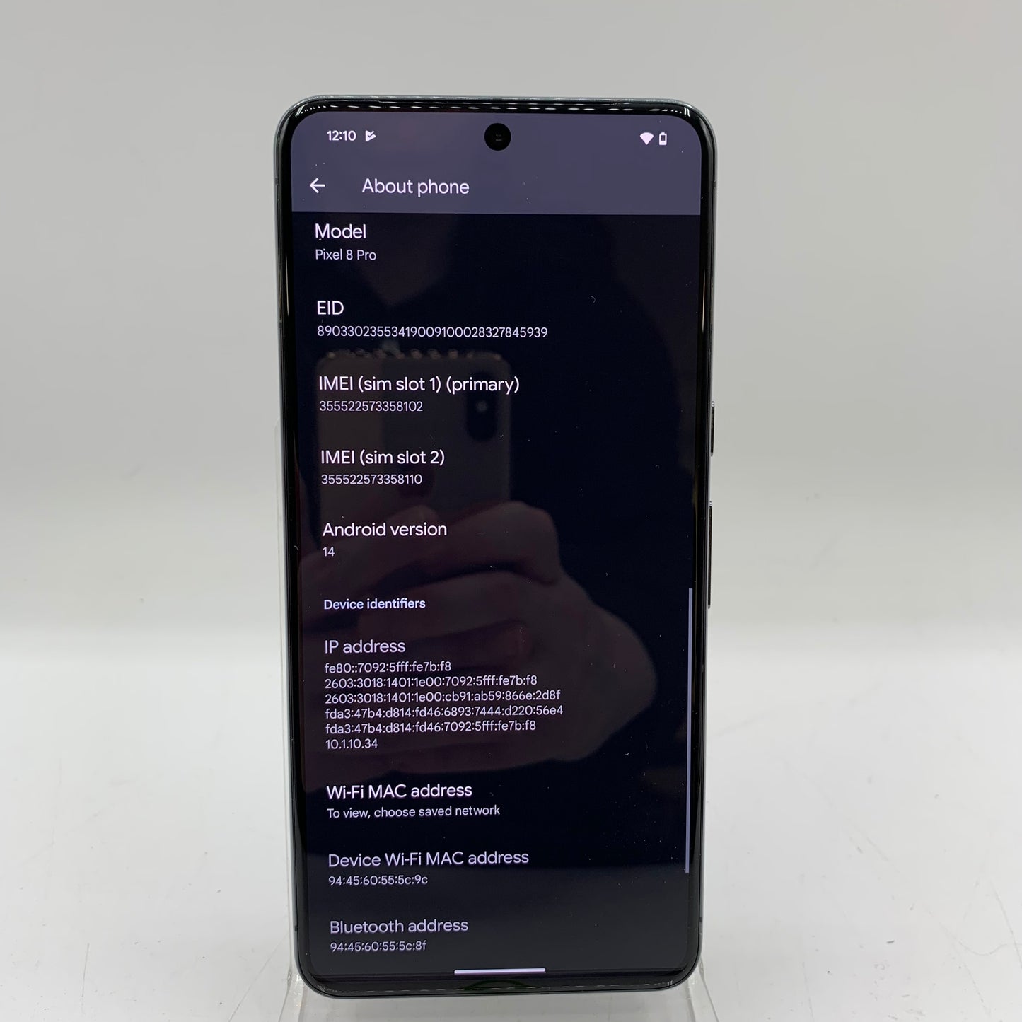 Factory Unlocked Google Pixel 8 Pro 128GB Obsidian GA04798