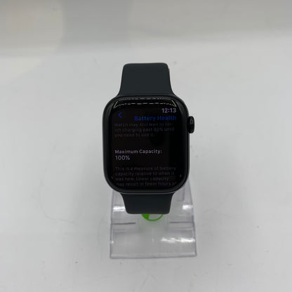 Factory Unlocked Apple Watch Series 10 42MM Jet Black Aluminum Black Band A3001