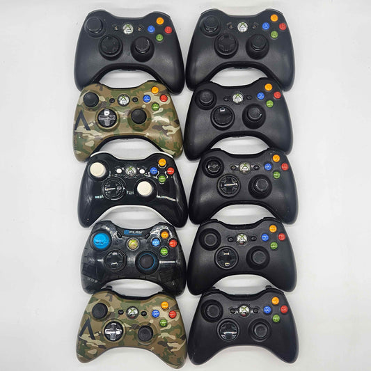 Lot of 10 Broken Microsoft 360 Controllers