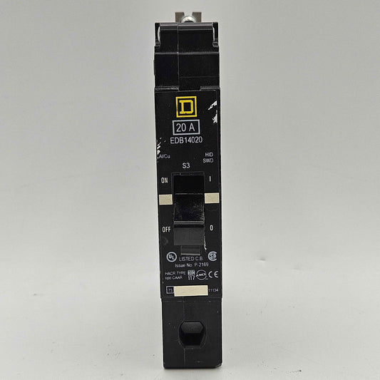 Square D 20A 1-Pole Circuit Breaker EDB14020