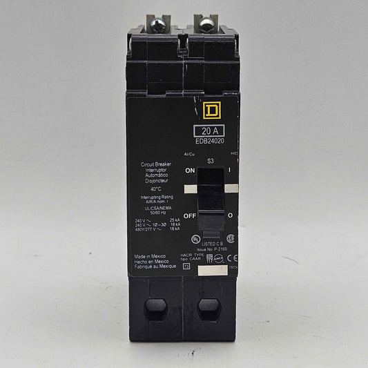 Square D FA 15 A 3-Pole Circuit Breaker FA34015