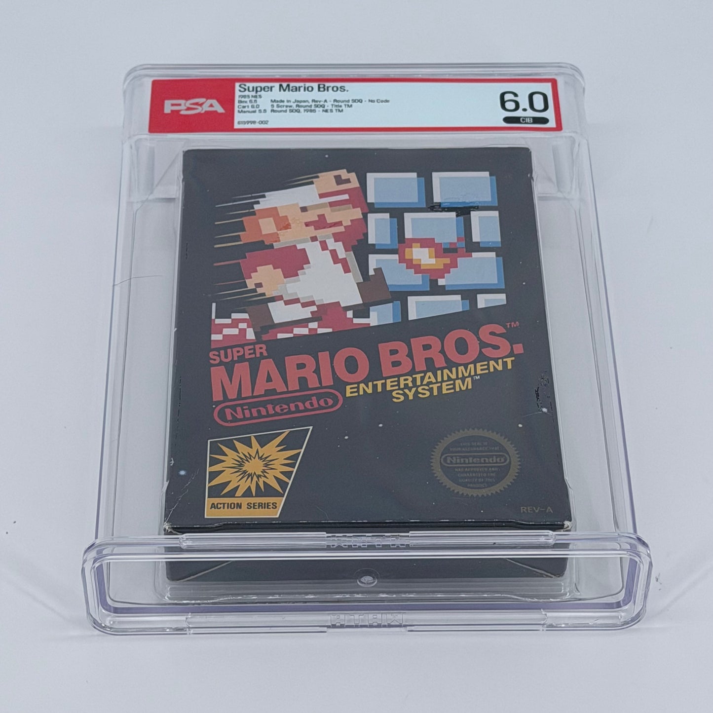 Super Mario Bros [5 Screw] (Nintendo NES, 1985) PSA 6.0 Graded CIB