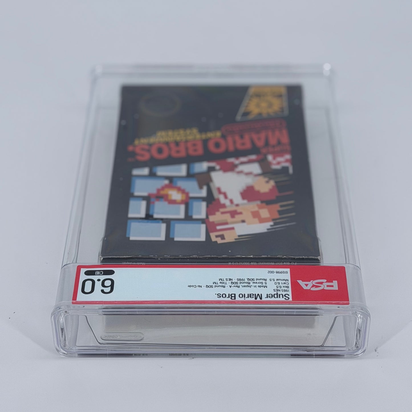 Super Mario Bros [5 Screw] (Nintendo NES, 1985) PSA 6.0 Graded CIB