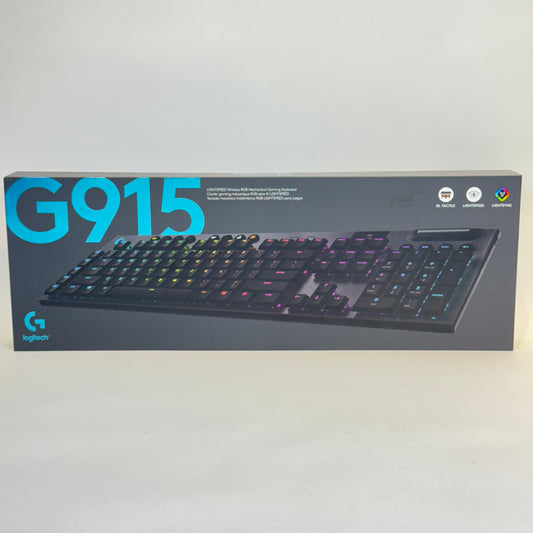 New Logitech G915 Lightspeed Wireless RGB Mechanical Gaming Keyboard 920-008902