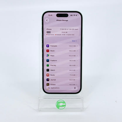 Factory Unlocked Apple iPhone 15 128GB Green MTM23LL/A