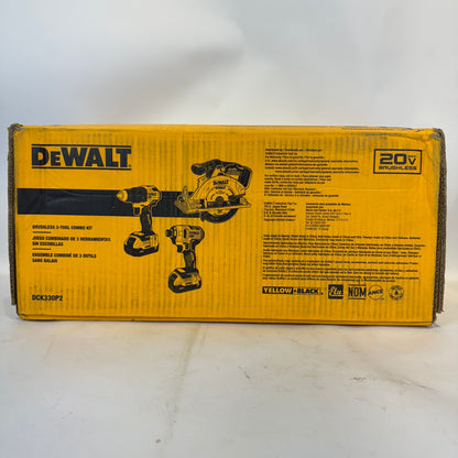 New DeWalt DCK330P2 20V Max Brushless 3-Tool Combo Kit