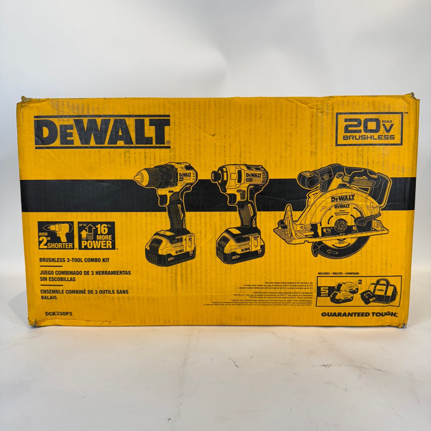 New DeWalt DCK330P2 20V Max Brushless 3-Tool Combo Kit