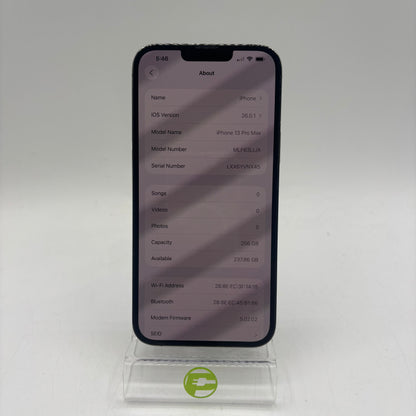 Unlocked Apple iPhone 13 Pro Max 256GB Graphite MLF63LL/A