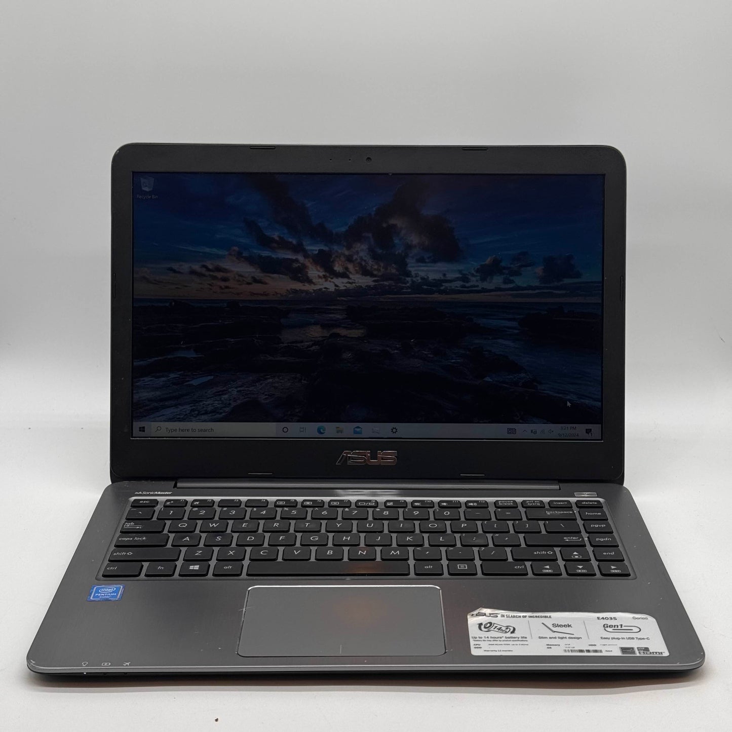 ASUS Vivobook E403SA 14" Pentium N3700 1.6GHz 4GB RAM 128GB SSD