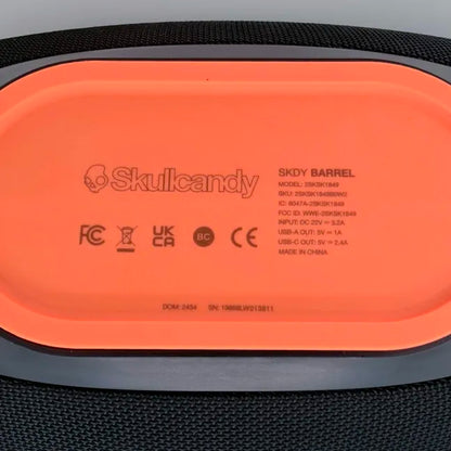 SkullCandy Barrel Water-Resistant Portable Speaker Black 2SKSK1849
