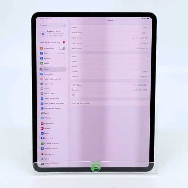 WiFi Only Apple iPad Pro 13" M5 256GB Space Black MDYJ4LL/A