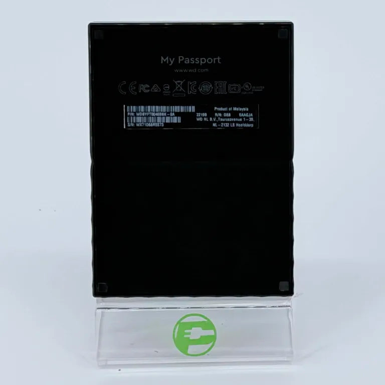 Western Digital WD External My Passport 4TB USB-B to USB-A HDD WDBYFT0040BBK-0A