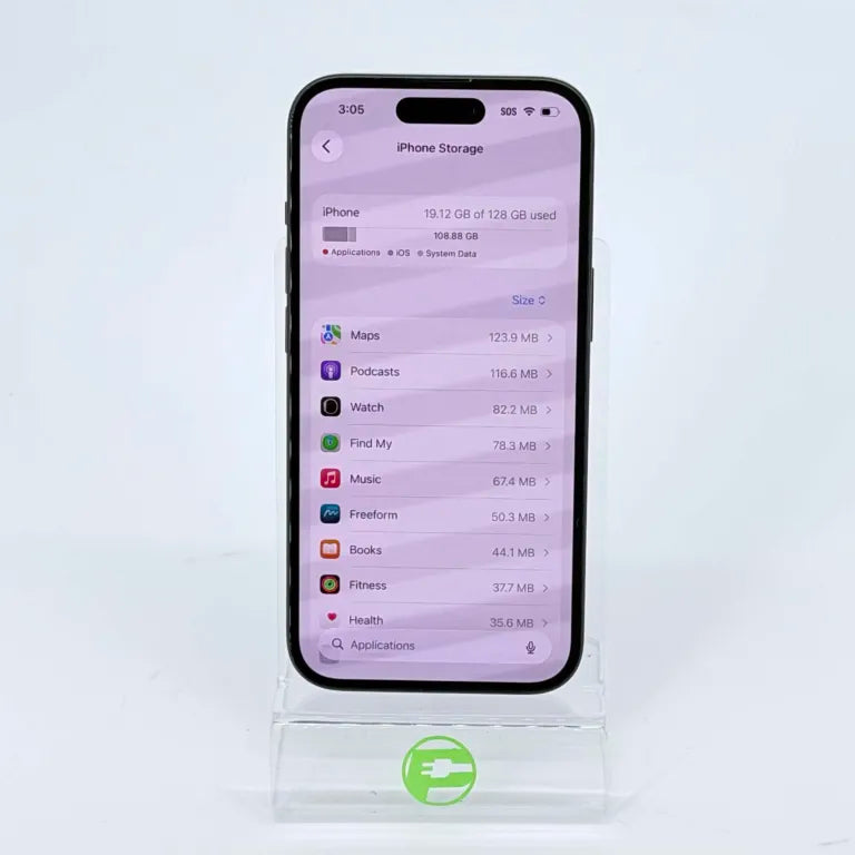 T-Mobile Apple iPhone 15 128GB Black MTLV3LL/A