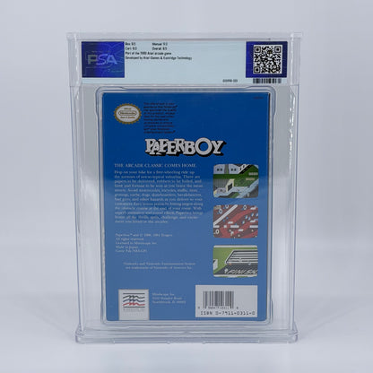 Paperboy (Nintendo NES, 1988) PSA 8.5 Graded CIB