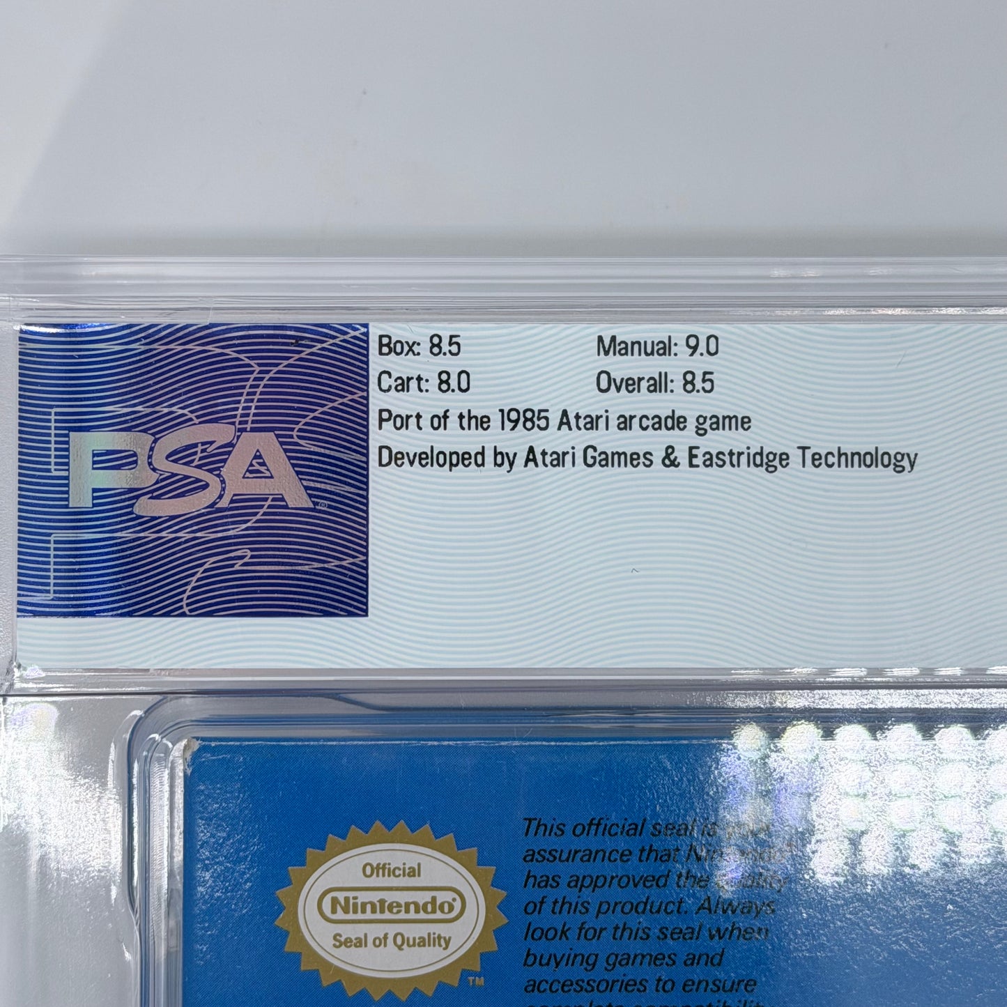 Paperboy (Nintendo NES, 1988) PSA 8.5 Graded CIB